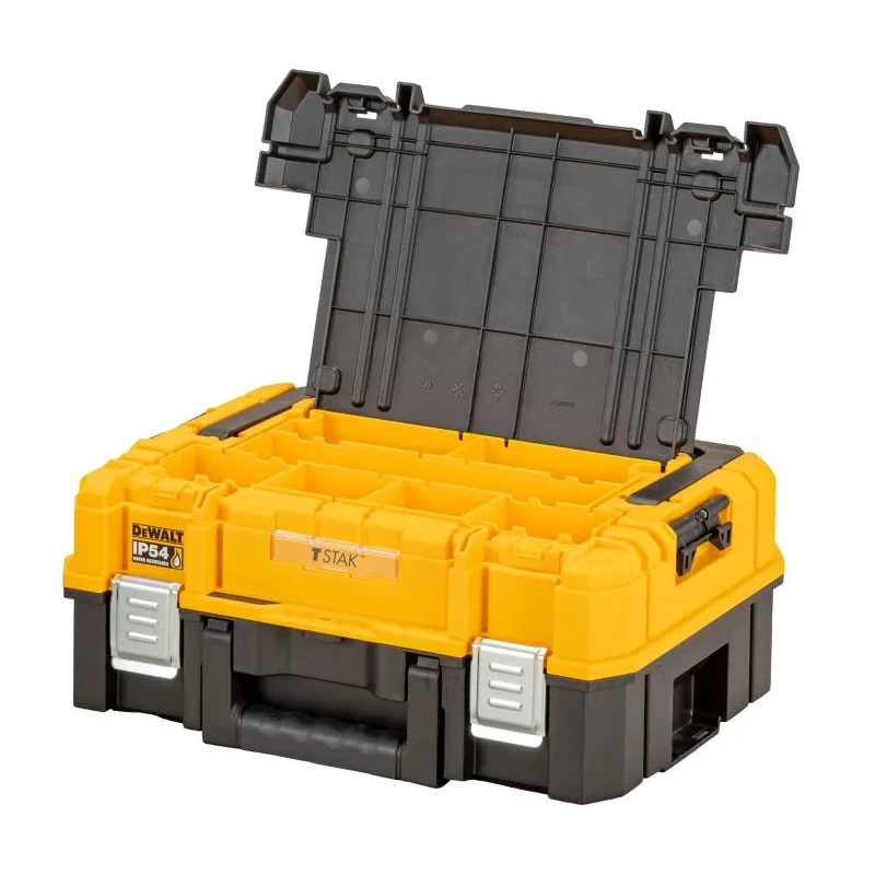 DeWALT Plastic Tool Box Black Yellow 183 mm Height 440 mm Width 440 mm Length DWST83344-1