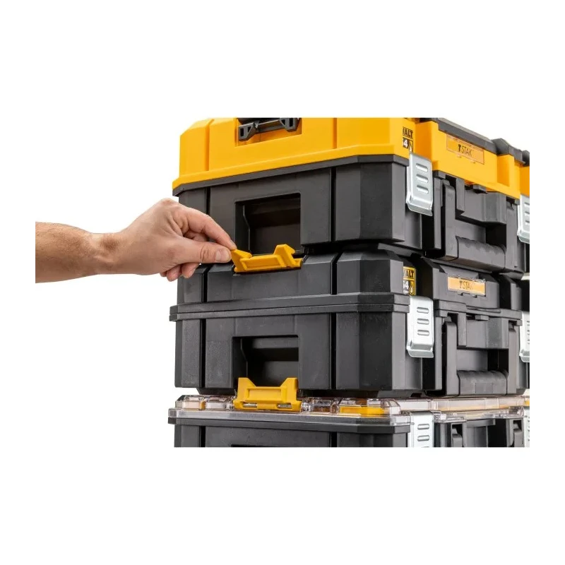 DeWALT Plastic Tool Box Black Yellow 183 mm Height 440 mm Width 440 mm Length DWST83344-1