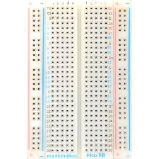 Monk Makes Breadboard for Pico 400 Tie Point Electronic Kit with 2 Power Busses SKU00089