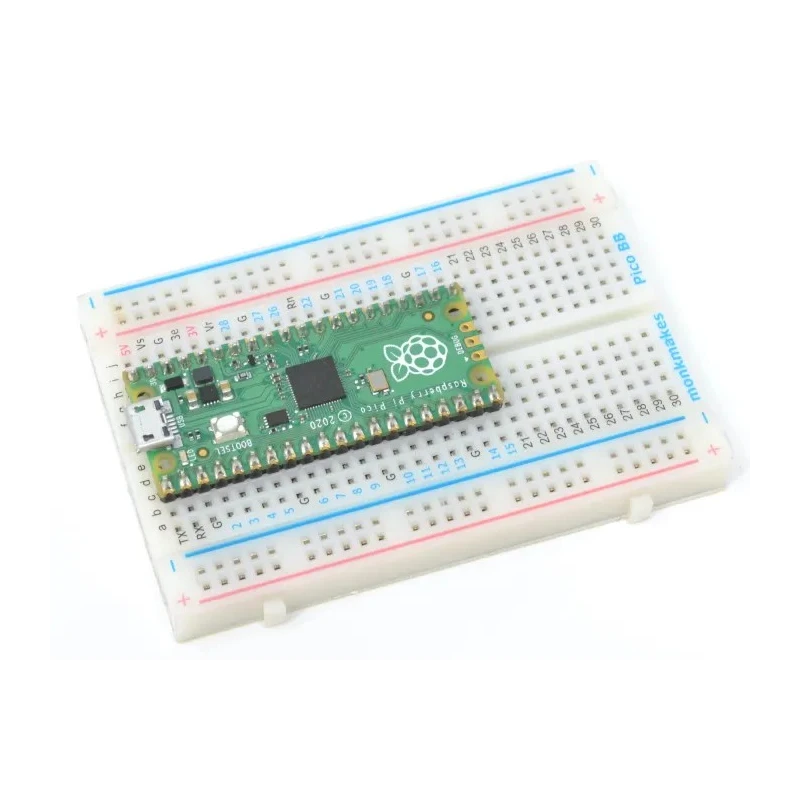 Monk Makes Breadboard for Pico 400 Tie Point Electronic Kit with 2 Power Busses SKU00089