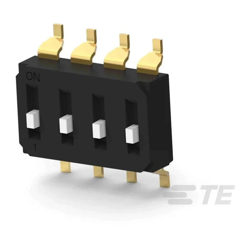 TE Connectivity Raised Rotary Coded DIP Switch Surface Mount EDS04SGNNTU04Q