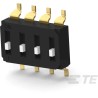 TE Connectivity Raised Rotary Coded DIP Switch Surface Mount EDS04SGNNTU04Q