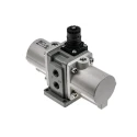 SMC Pneumatic Regulator Carbon Steel, G 1/4 Outlet, NPT Type G, RC, 1 MPa Max Input Pressure, 230 L/min Flow VBA10A-F02GN