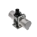SMC Pneumatic Regulator Carbon Steel, G 1/4 Outlet, NPT Type G, RC, 1 MPa Max Input Pressure, 230 L/min Flow VBA10A-F02GN