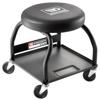 Facom 1 Tread Polyvinyl Chloride Mobile Stool 1010mm Platform Height DTS.4A