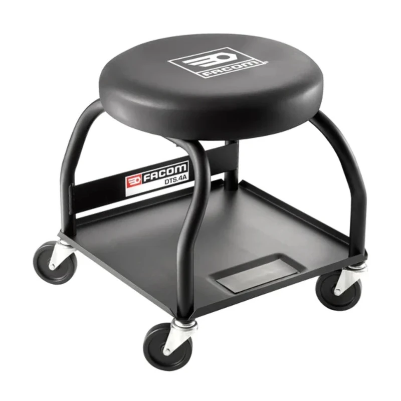 Facom 1 Tread Polyvinyl Chloride Mobile Stool 1010mm Platform Height DTS.4A