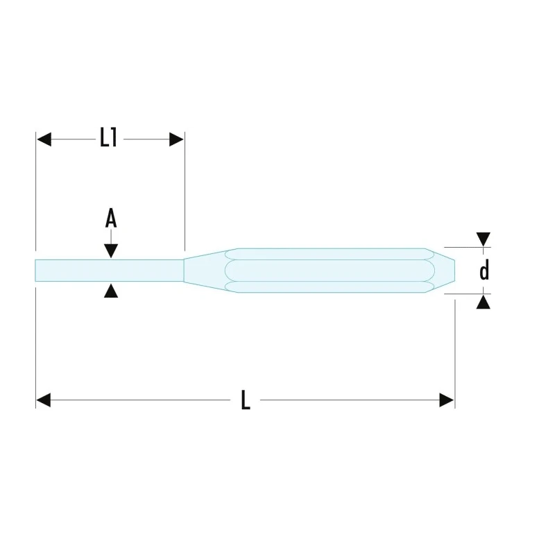 Facom 1-Piece Drift Punch, 5mm Shank Diameter, 150mm Overall Length, Hardened Steel Tip 248.5