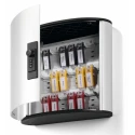 Durable Silver Aluminium Wall-Mount Key Cabinet 280mm Height 118mm Depth 18-Key Capacity 196923