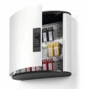 Durable Silver Aluminium Wall-Mount Key Cabinet 280mm Height 118mm Depth 18-Key Capacity 196923