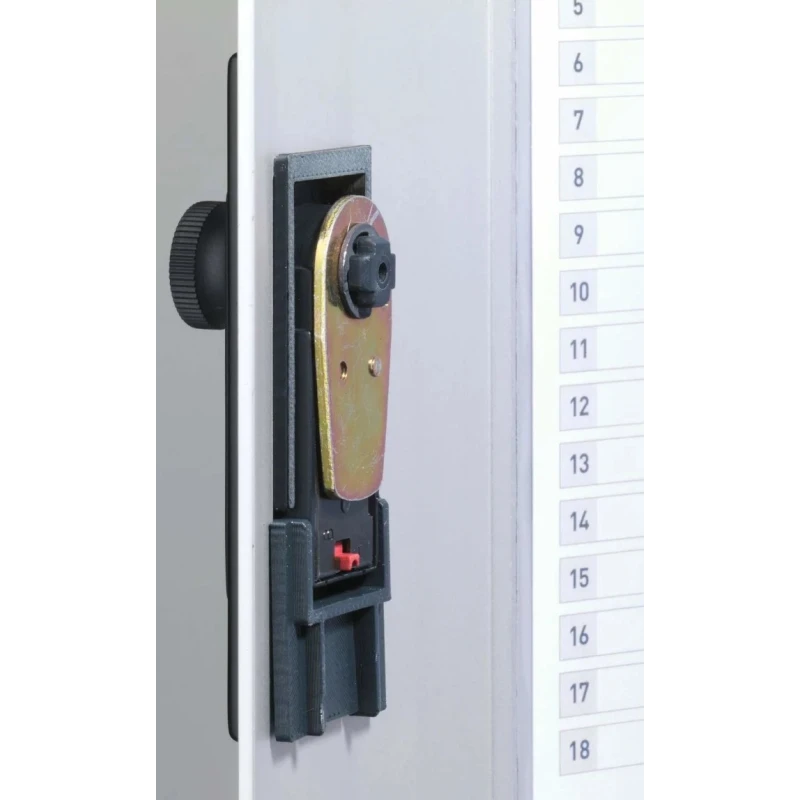 Durable Silver Aluminium Wall-Mount Key Cabinet 280mm Height 118mm Depth 18-Key Capacity 196923