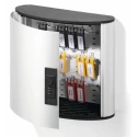 Durable Silver Aluminium Wall-Mount Key Cabinet 280mm Height 118mm Depth 18-Key Capacity 196923