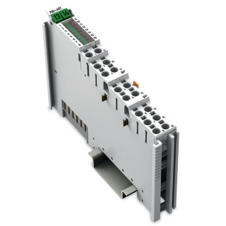 WAGO 8 Channel Analogue Voltage Input Module DIN Rail Mount 24V 750-497
