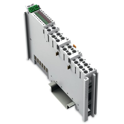 WAGO 8 Channel Analogue Voltage Input Module DIN Rail Mount 24V 750-497