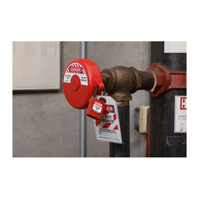 Brady Red Safety Padlock Nylon with 6.35 mm Shackle Diameter and 38 mm Shackle Length NYL-RED-38PL-KA3PK