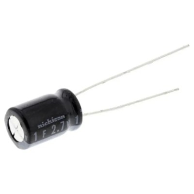 Nichicon 4.7 F Electric Double Layer Supercapacitor UM Series ±20% Tolerance, 2.7V DC, Through Hole JUMT1475MHD