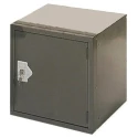 RS PRO 1 Door Grey Locker, 305 mm x 305 mm x 305 mm 239-4745