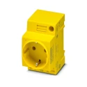 Phoenix Contact Plug Socket Yellow DIN Rail Mount 250VAC 16A 1068038