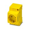 Phoenix Contact Plug Socket Yellow DIN Rail Mount 250VAC 16A 1068038