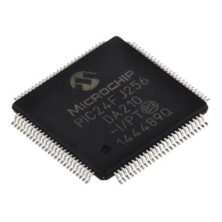 Microchip 16 bit PIC PIC24FJ Microcontroller 32 MHz 256kB FLASH 100-Pin TQFP PIC24FJ256DA210-I/PT