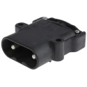 Anderson Power Products E80 Series 2 Way Male Battery Connector, Straight, Feed Through, 600V, 80A E80425-0009