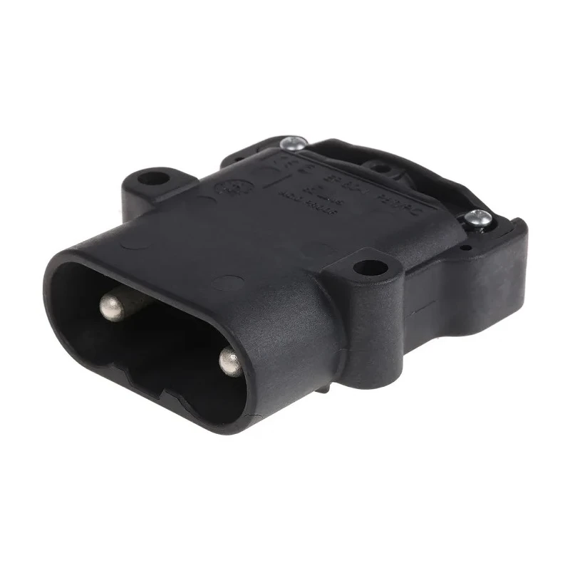 Anderson Power Products E80 Series 2 Way Male Battery Connector, Straight, Feed Through, 600V, 80A E80425-0009