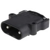 Anderson Power Products E80 Series 2 Way Male Battery Connector, Straight, Feed Through, 600V, 80A E80425-0009
