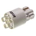 JKL Components White Indicator Lamp, 24V DC, Wedge Base, 10.4 mm Diameter LE-0903-04W