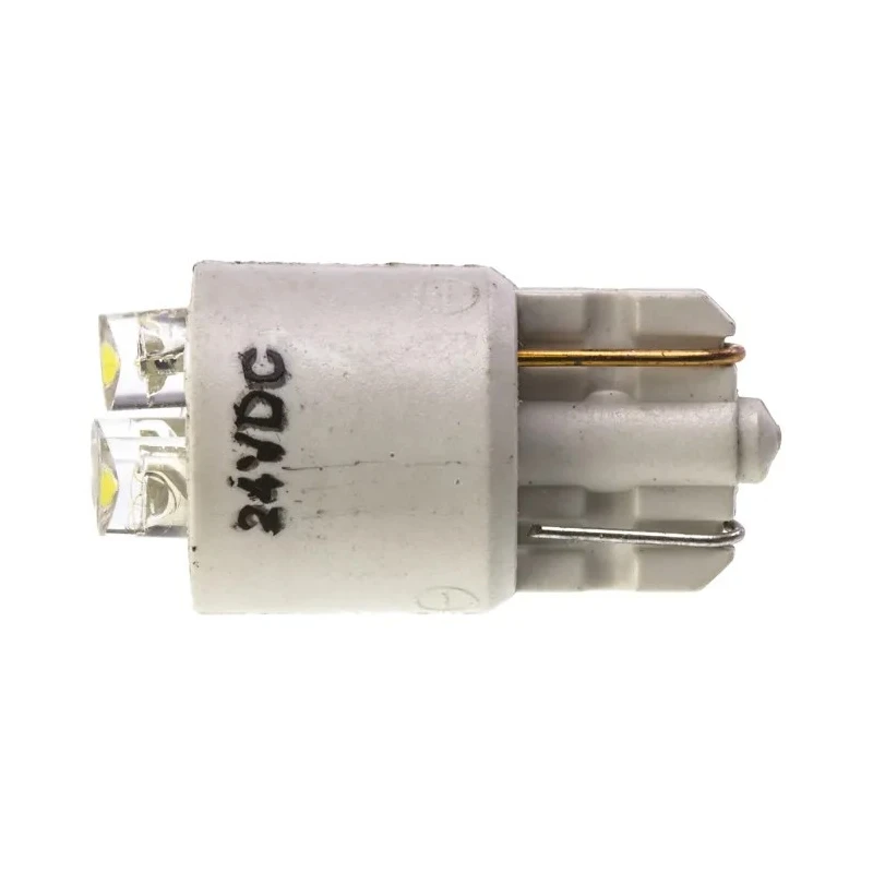 JKL Components White Indicator Lamp, 24V DC, Wedge Base, 10.4 mm Diameter LE-0903-04W