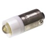 JKL Components White Indicator Lamp BA9 Base 9.6 mm Diameter LE-BA9S-12W