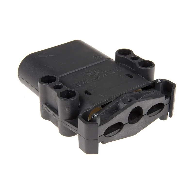 Anderson Power Products E16 Series 2 Way Male Battery Connector, Straight Feed Through, 600V, 160A E16450-0008