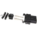 Anderson Power Products E16 Series 2 Way Male Battery Connector, Straight Feed Through, 600V, 160A E16450-0008