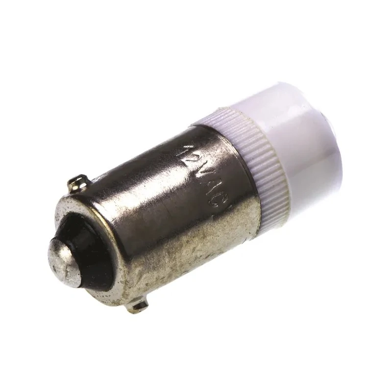 JKL Components White Indicator Lamp BA9 Base 9.6 mm Diameter LE-BA9S-12W