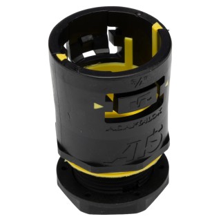 Adaptaflex Conduit Fitting 28 mm Nominal Size M25 Polyamide 66 Black IP69K IPX8 IP6X IP68 7TCA296170R0396 AT28/M25/A/BLY