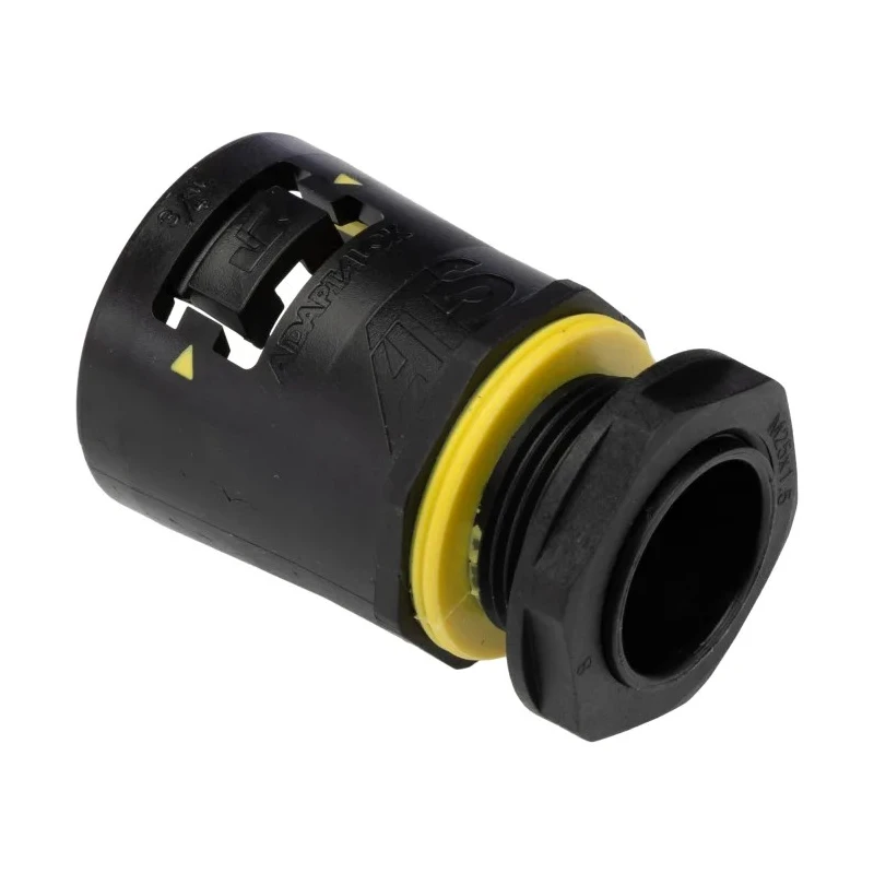 Adaptaflex Conduit Fitting 28 mm Nominal Size M25 Polyamide 66 Black IP69K IPX8 IP6X IP68 7TCA296170R0396 AT28/M25/A/BLY