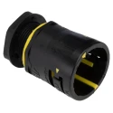 Adaptaflex Conduit Fitting 28 mm Nominal Size M25 Polyamide 66 Black IP69K IPX8 IP6X IP68 7TCA296170R0396 AT28/M25/A/BLY