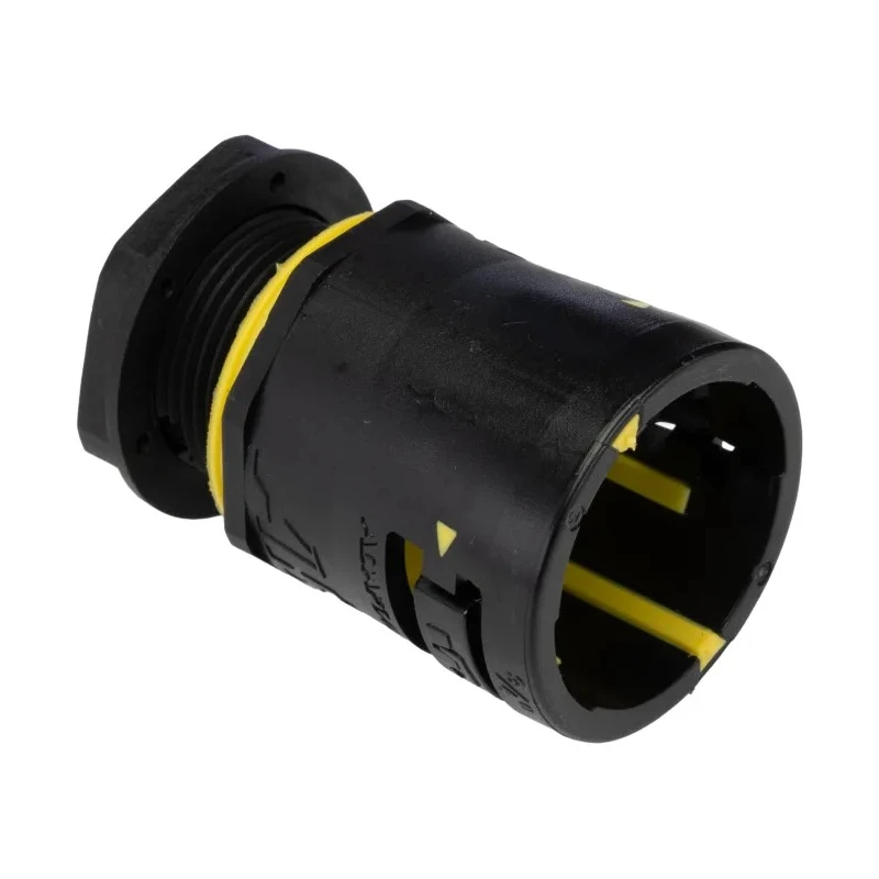 Adaptaflex Conduit Fitting 28 mm Nominal Size M25 Polyamide 66 Black IP69K IPX8 IP6X IP68 7TCA296170R0396 AT28/M25/A/BLY