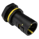 Adaptaflex Conduit Fitting, 16 mm Nominal Size, Polyamide 66, Black, M20 Thread, IP68 Rated 7TCA296170R0144 AT16/M20/A/BLY