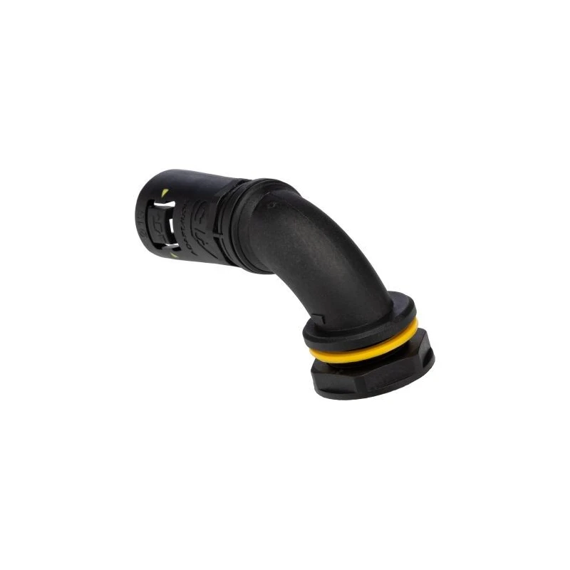 Adaptaflex Conduit Fitting 16 mm Nominal Size M20 Polyamide 66 Black IP68 Rated 7TCA296170R0152 AT16/M20/C90/BLY