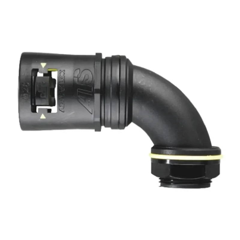 Adaptaflex Conduit Fitting, Nominal Size 16 mm, M16 Thread, Polyamide 66, Black, IP68 7TCA296170R0112 AT16/M16/C90/BLY