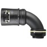 Adaptaflex Conduit Fitting, Nominal Size 16 mm, M16 Thread, Polyamide 66, Black, IP68 7TCA296170R0112 AT16/M16/C90/BLY