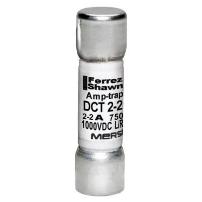 Mersen 2A Fast Acting Melamine Cartridge Fuse 10 x 38 mm DCT2-2