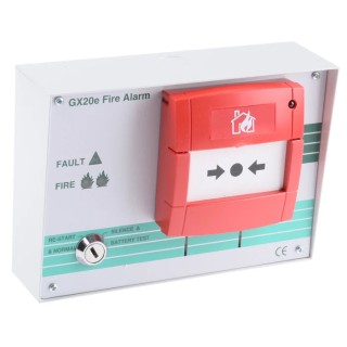 Hoyles Battery Powered Fire Alarm Kit, Gemini Standalone Manual Fire Alarm with Piezo-Electric Sounder GX20e