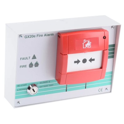 Hoyles Battery Powered Fire Alarm Kit, Gemini Standalone Manual Fire Alarm with Piezo-Electric Sounder GX20e