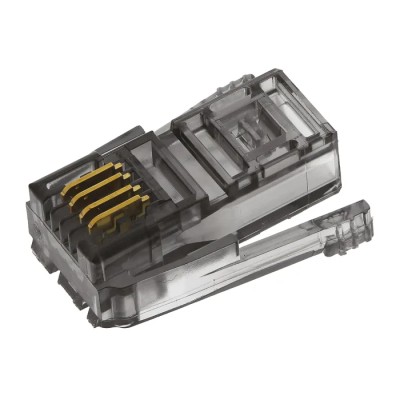 TE Connectivity Male Shielded Data Link Telephone Connector, SDL Series, Crimp Termination, Gold over Nickel 5-520424-1