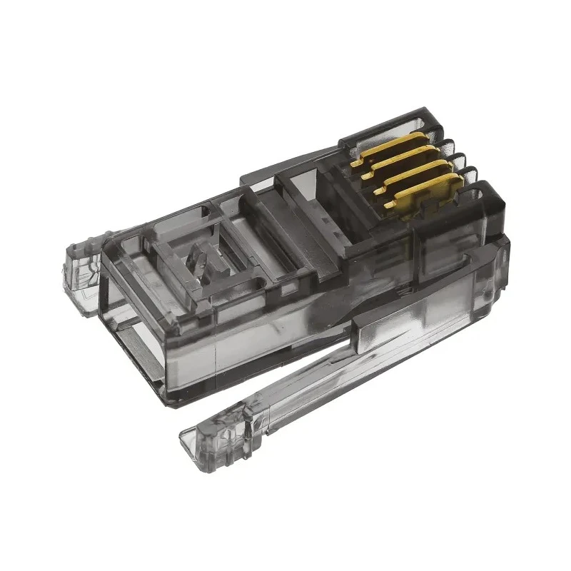 TE Connectivity Male Shielded Data Link Telephone Connector, SDL Series, Crimp Termination, Gold over Nickel 5-520424-1
