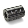Ruland One Piece Clamp Style Black Oxide Steel Coupler, 42 mm OD, Keyway, 350 Nm Torque, 4000 rpm MCLC-20-20-F