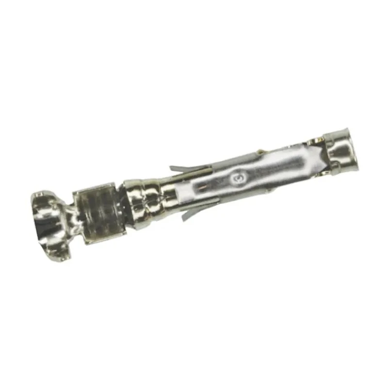 TE Connectivity Type III Series Female Crimp Terminal, 13A, 18-14 AWG Wire Size, Gold Plated Brass Contact 66598-2