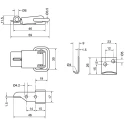 ROCA Stainless Steel Lockable Toggle Latch 59 mm Length 37 mm Width 11.5 mm Depth 90 99 65