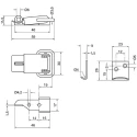 ROCA Stainless Steel Lockable Toggle Latch 59 mm Length 37 mm Width 11.5 mm Depth 90 99 65