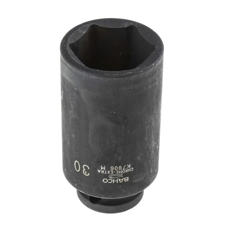 Bahco 30 mm Hexagon Impact Socket 12.7 mm Drive, 78mm Length K7806M-30